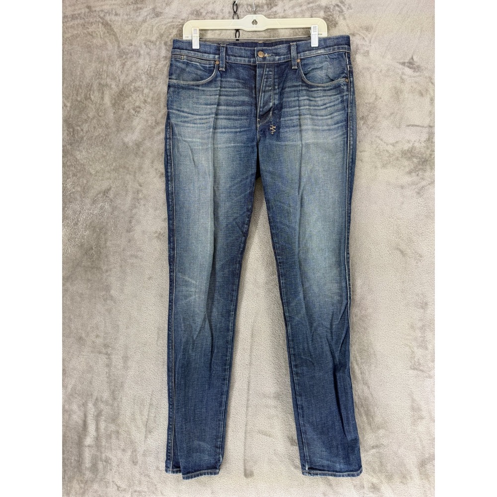 Ksubi Jeans Mens 32 Chitch Blue Embroidered Slim Straight Denim EUC